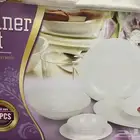 طقم صحون ابيض جديد