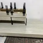 طاوله مع اربع طوايل صغيره جديده مااستخدمت مع سجاده تركي 4 5