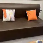 كنبة جلد لون بني