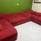 طقم كنب لون احمر