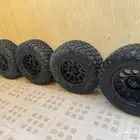 خمس جنوط ميثود اصلية مقاس 17 مع الكفرات