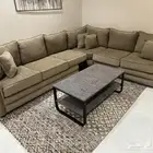 كنب زاوية شبة جديد