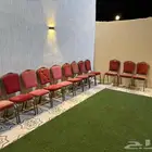 كراسي أفراح اللون الأحمر