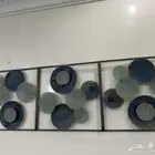 لوحه جداريه حديد الوان متداخله