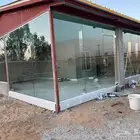 سكريت زجاج  ألومينيوم  باب اتوماتيك