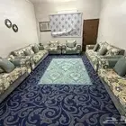 كنب صاله يتسع لاكثر من 12 شخص معه 4 كنبات مفرد والبقيه متصل