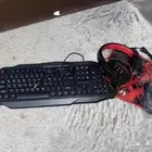 ماوس و كبيورد RGB و سماعة جديده