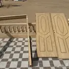 باب خشب شبه جديد