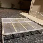 كرسي حديد نوم نفرين بحالة ممتازه