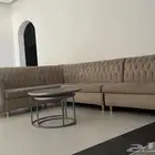 كنب حرف L نظيف 5متر