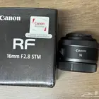 عدسة كانون شبه جديدة canon rf 16mm .. f2.8