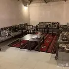 كراسي حجازية بعجلات نظيفة جدا مع اغطيتهم