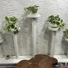 ارفف خشبيه لون ابيض .. خشب ثقيل جوده رائعه