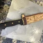 سكين ام سطرين الالمانيه جبره وحد كفو معها جراب تفصيل خشب