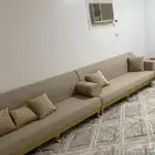 كنب جديد 5 قطع كنب مع الستاره والفرش والطاوله