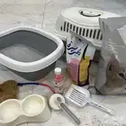 للبيع اغراض قطط كامله باكل ورمل