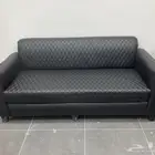 كنب جلد مكتبي اسود فخم