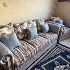 طقم كنب أنتريه كامل حالة جديدة جدا لم يستخدم نهائيا