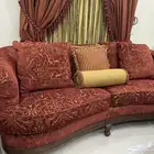 طقم كنب كلاسيكي فاخر   3 قطع   حالة ممتازة
