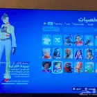 حساب فورت نايت 16 سكن لي المبتدئين