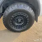 wideway 4 tiers with rhino rim 4months used only وأيد وأي 4