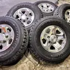 جنوط رفرف مع كفرات دنلوب ابو لبنا مقاس 235 85 16