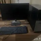 كمبيوتر مكتبي وآلة بانكيك وكاشير كامل ولابتوب محمول