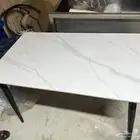 4 طاولات طعام مع الكراسي رخام