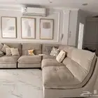 كنب أبيات (بابل) خمس مقاعد لون بيج