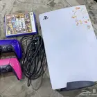سوني 5 نظيف بدون كرتون (معه يدين 2) وقراند وسلاك