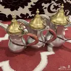 للبيع ثلاث دلال بغداديه خوات طقم نحاس احمر