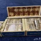 عدد 6 كاسات اهلا  وسهلا  عدد 12 بيلات شاي سيفين ونخلة 12فنجال