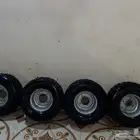 طقم كامل جنوط وكفرات دباب سويدي مقاس 100