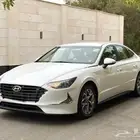 هونداي سوناتا 2020 ابيض لولي نظيفه للبيع