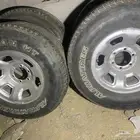 4 جنوط بكفراتها للبيع