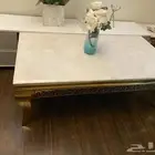 طاولات رخام كبيرة جديدة وعدد 2 صغيرة