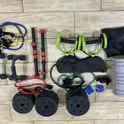 اثقال حديد متكامله وزن 20 كيلو شبه جديده