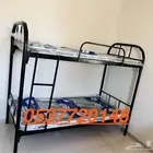 hole sale bunk steel bed and wardrobe steel mattress