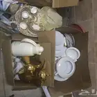 مجلى رخام حوضين وخلاط جروهي ومنظم غاز واغراض مطبخ متفرقة