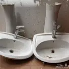 مغاسل عدد 2 مع الخلاطات للبيع