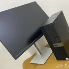كمبيوتر ديل مكتبي كامل مع شاشه 24 انش وملحقاته
