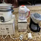قدر كهربائي بخار مع مكينة قهوه مع مفرمتة لحم خفيف عدد 3 قطع