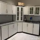 مطبخ مودرن ابيض   فرن