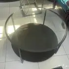 round glass coffee table from IKEA