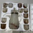 طقم قهوه قديم ونادر من حجر المرمر