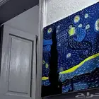 لوحة رسم بالاكريلك  ليلة النجوم