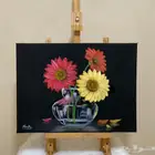 لوحة كانفس زيتيه رسم يدوي