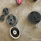 مجموعة معدات رياضية نظيفه لاتشكو من شيء