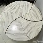 طاولة رخام 6 حبات جديده ونظيفه