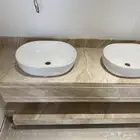 تفاصيل مغاسل رخام حسب الطلب